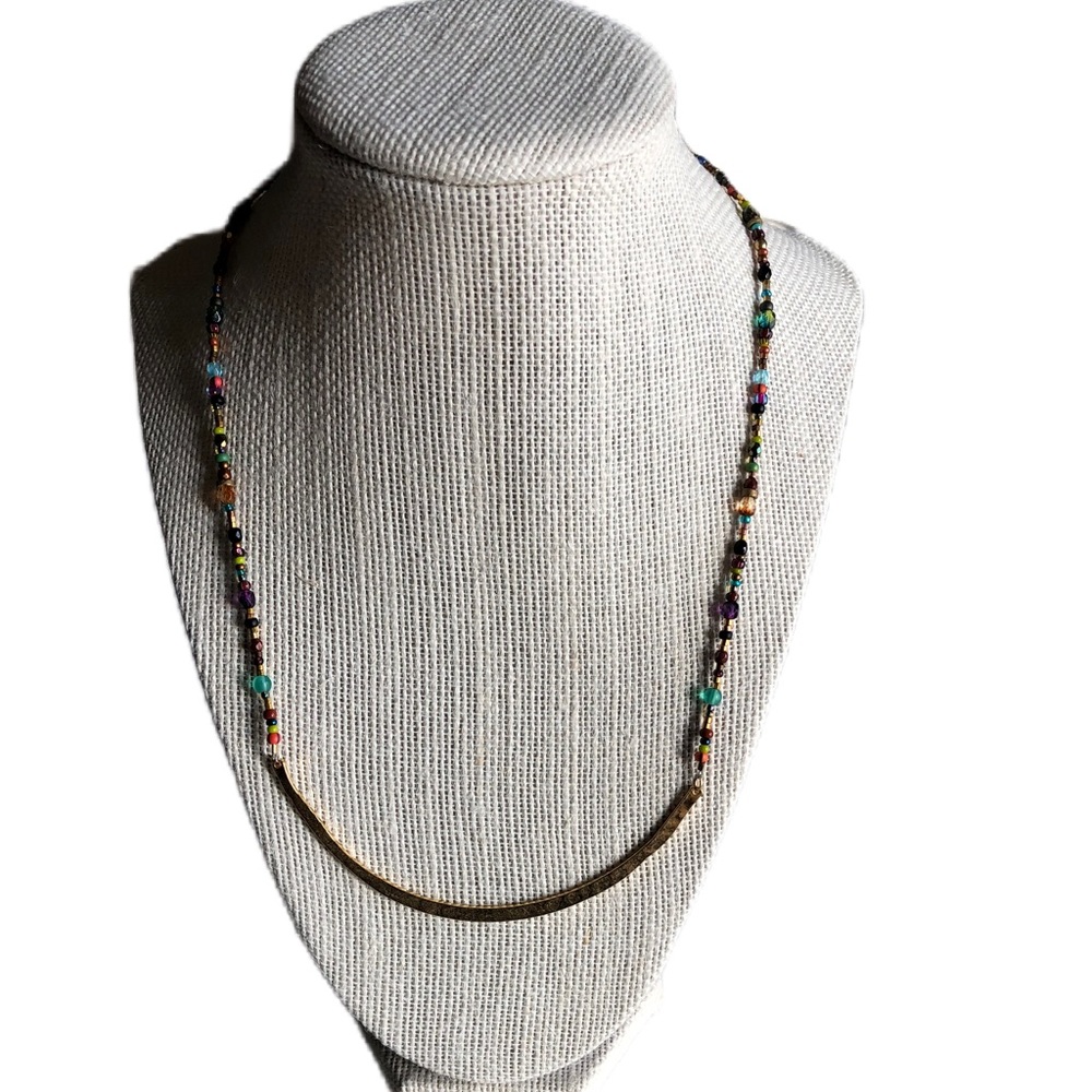 Brass & Beaded Necklace